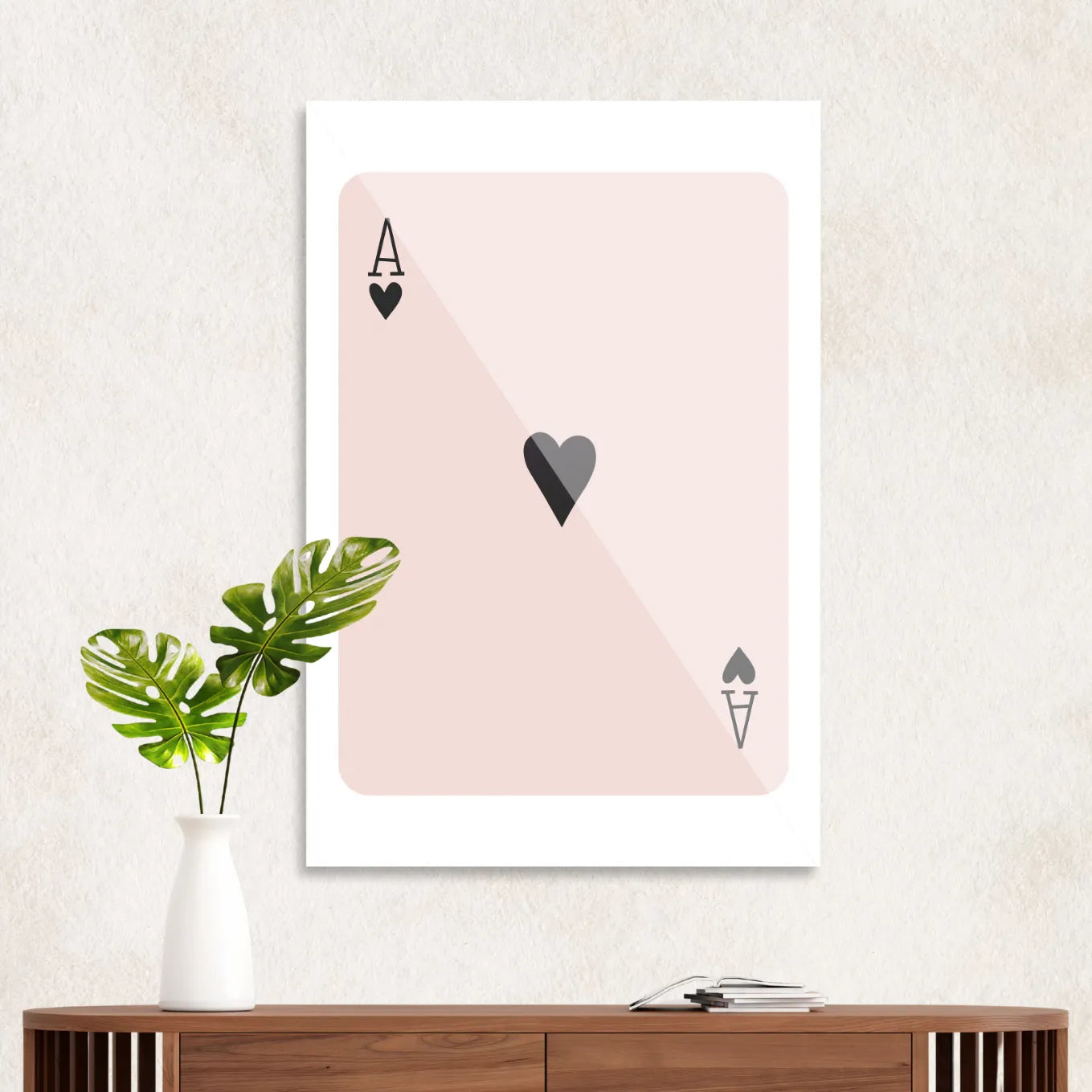 Ace of hearts Black