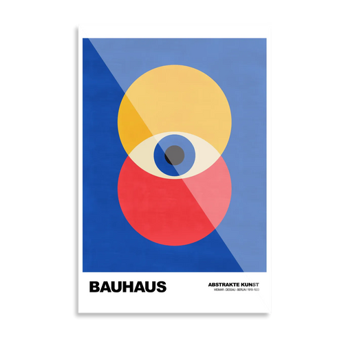 Bauhaus red & yellow eye