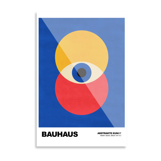 Bauhaus red & yellow eye