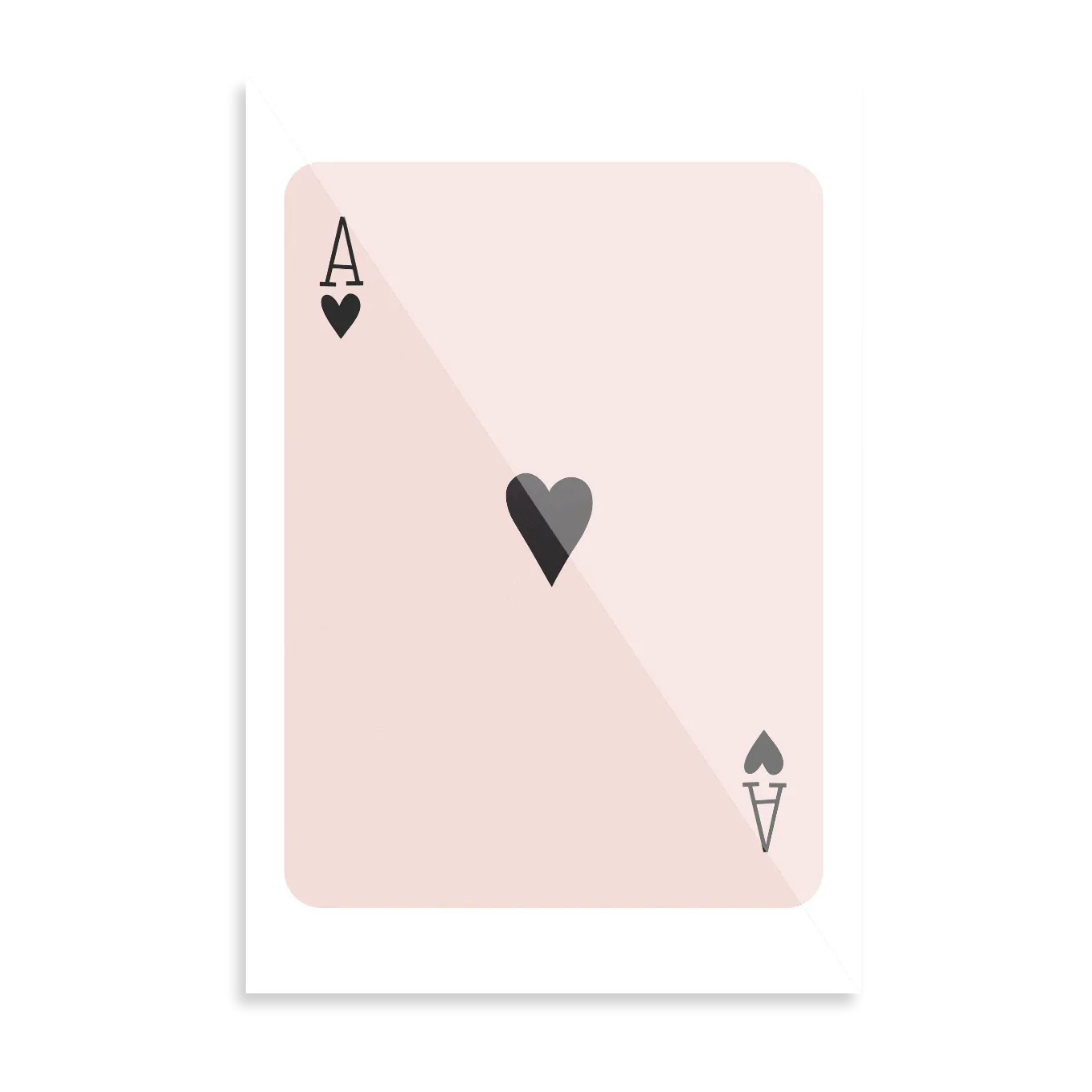 Ace of hearts Black