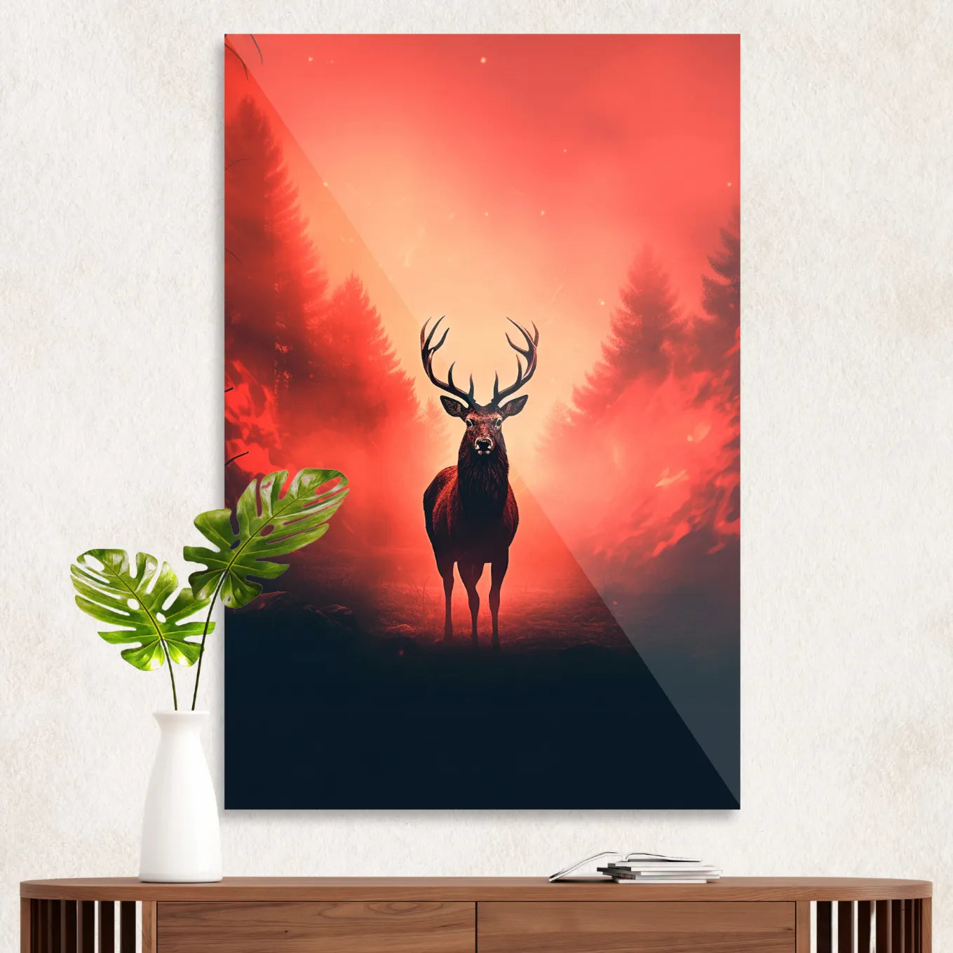 Kronhjort i skoven 1