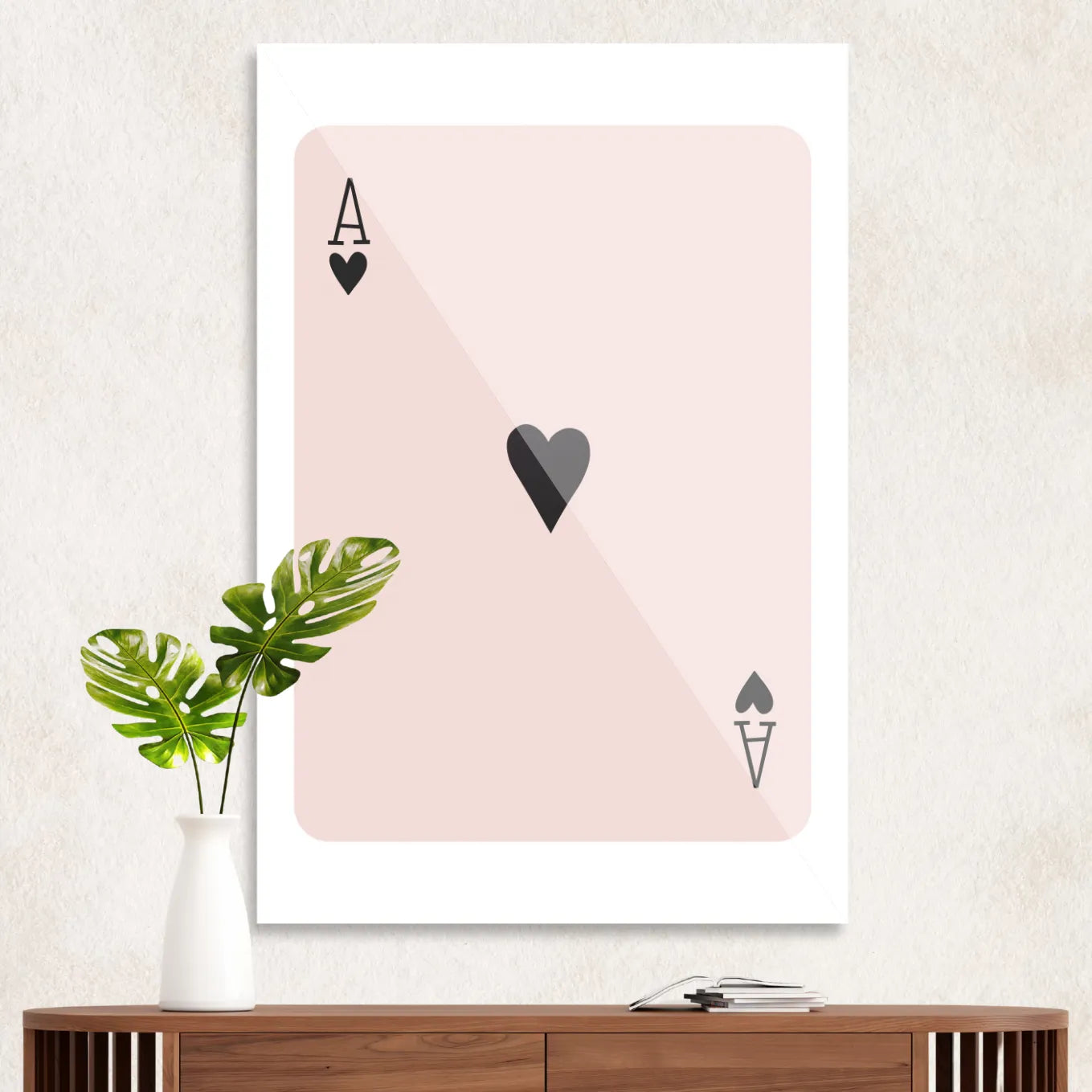 Ace of hearts Black