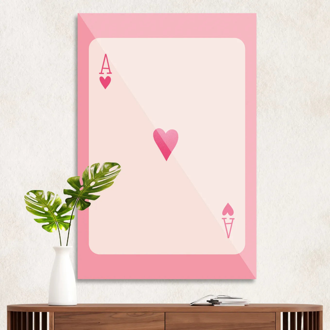 Ace of hearts Pink