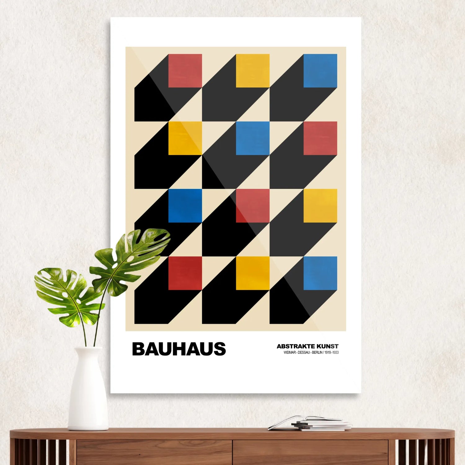 Bauhaus firkantede mønstre