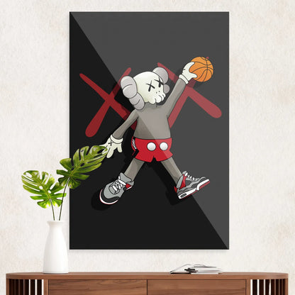 KAWS spiller basketball