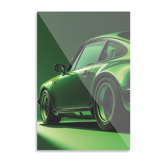 Grøn Porsche