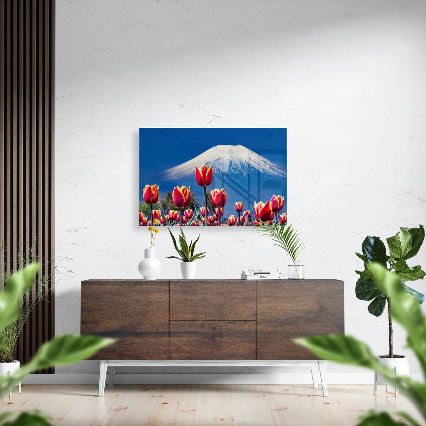 Tulips and Mount Fuji