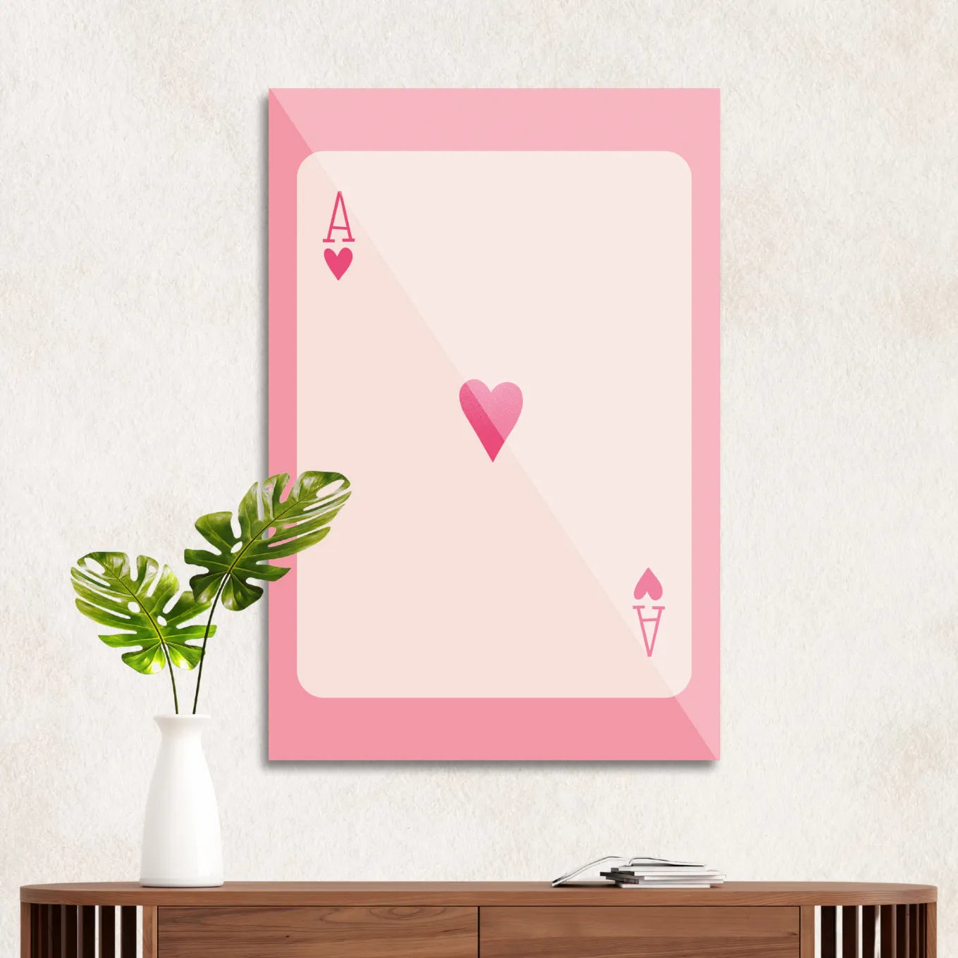 Ace of hearts Pink