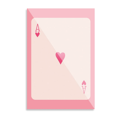 Ace of hearts Pink