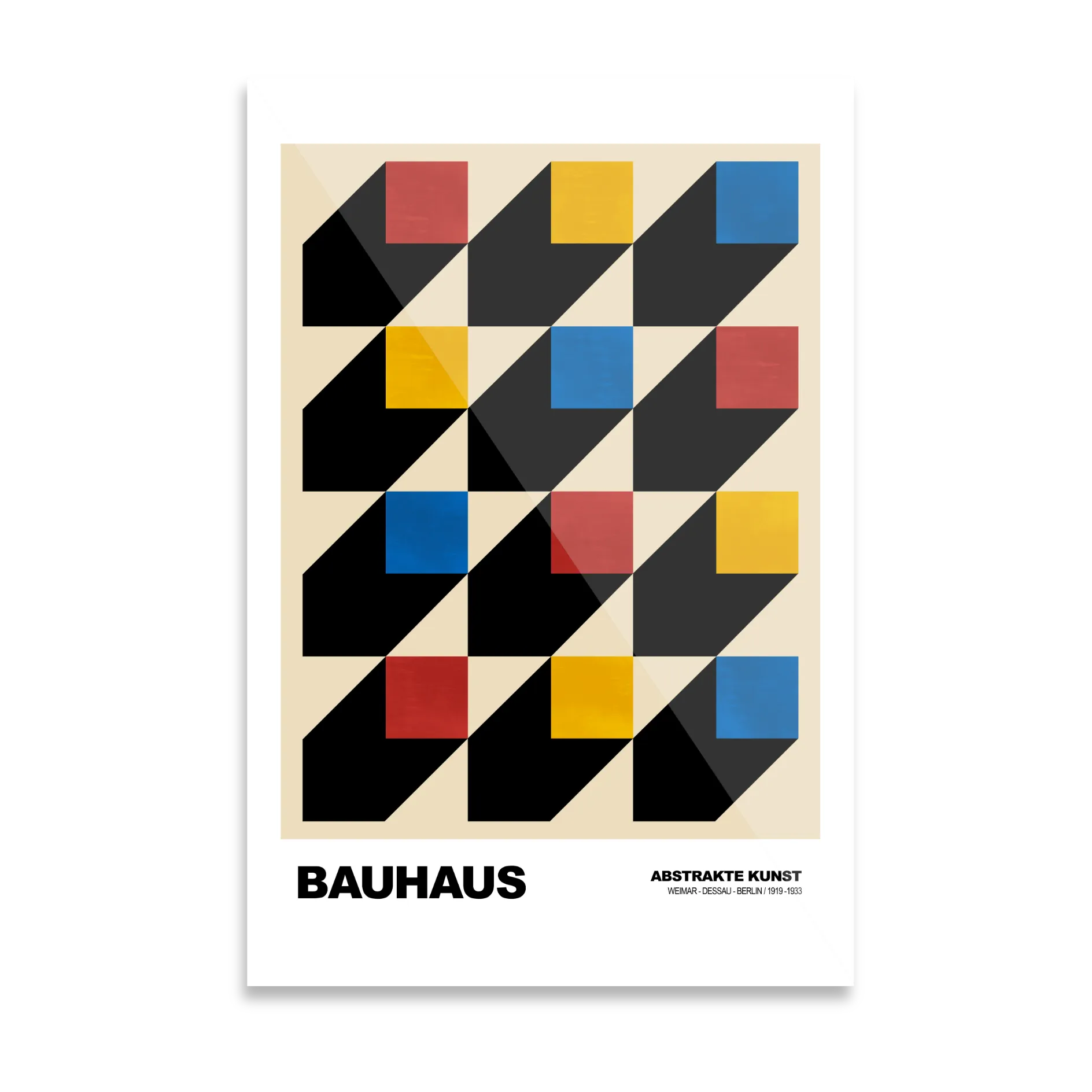 Bauhaus firkantede mønstre