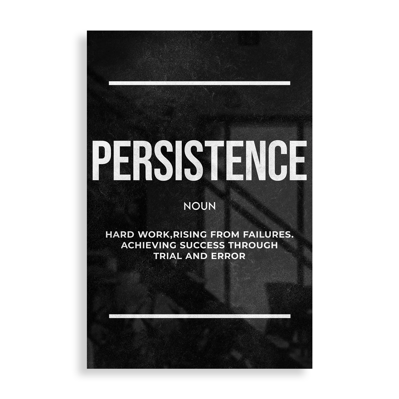 Persistence -  Motivation plakat