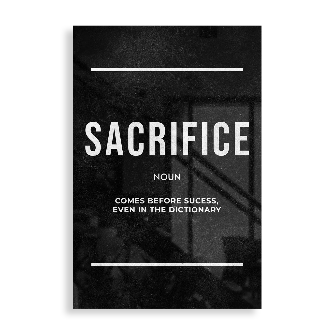 Sacrifice - Motivation plakat