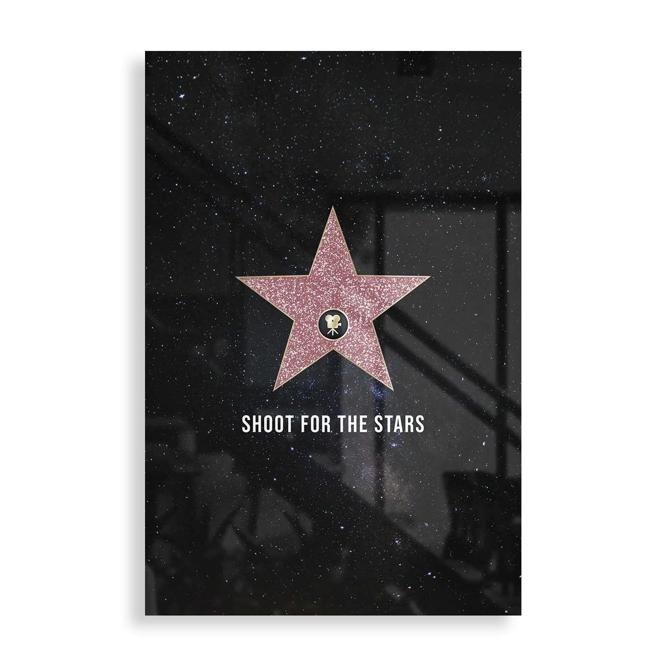 Shoot for the stars - Motivation plakat