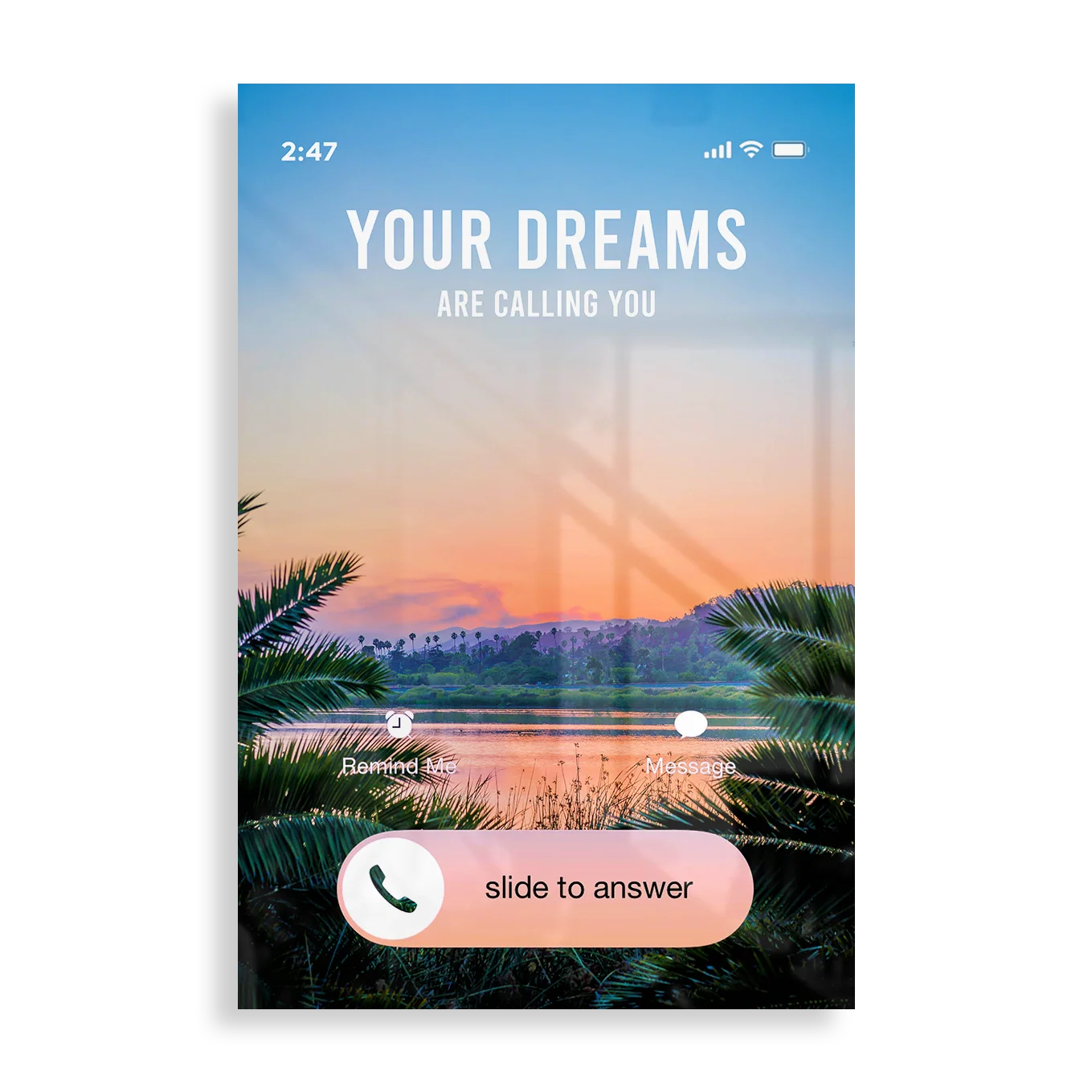 Your Dreams are calling you - Motivation plakat