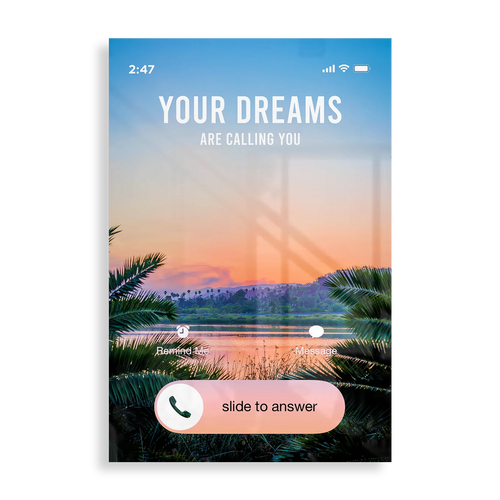 Your Dreams are calling you - Motivation plakat