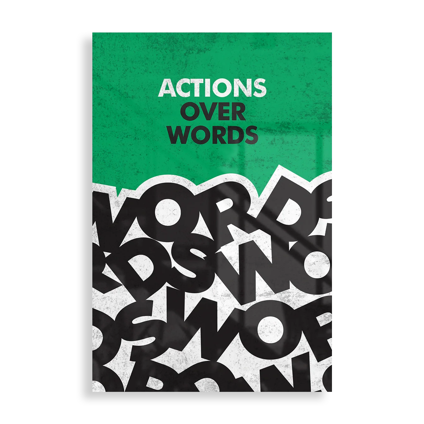 Actions over words - Motivation plakat