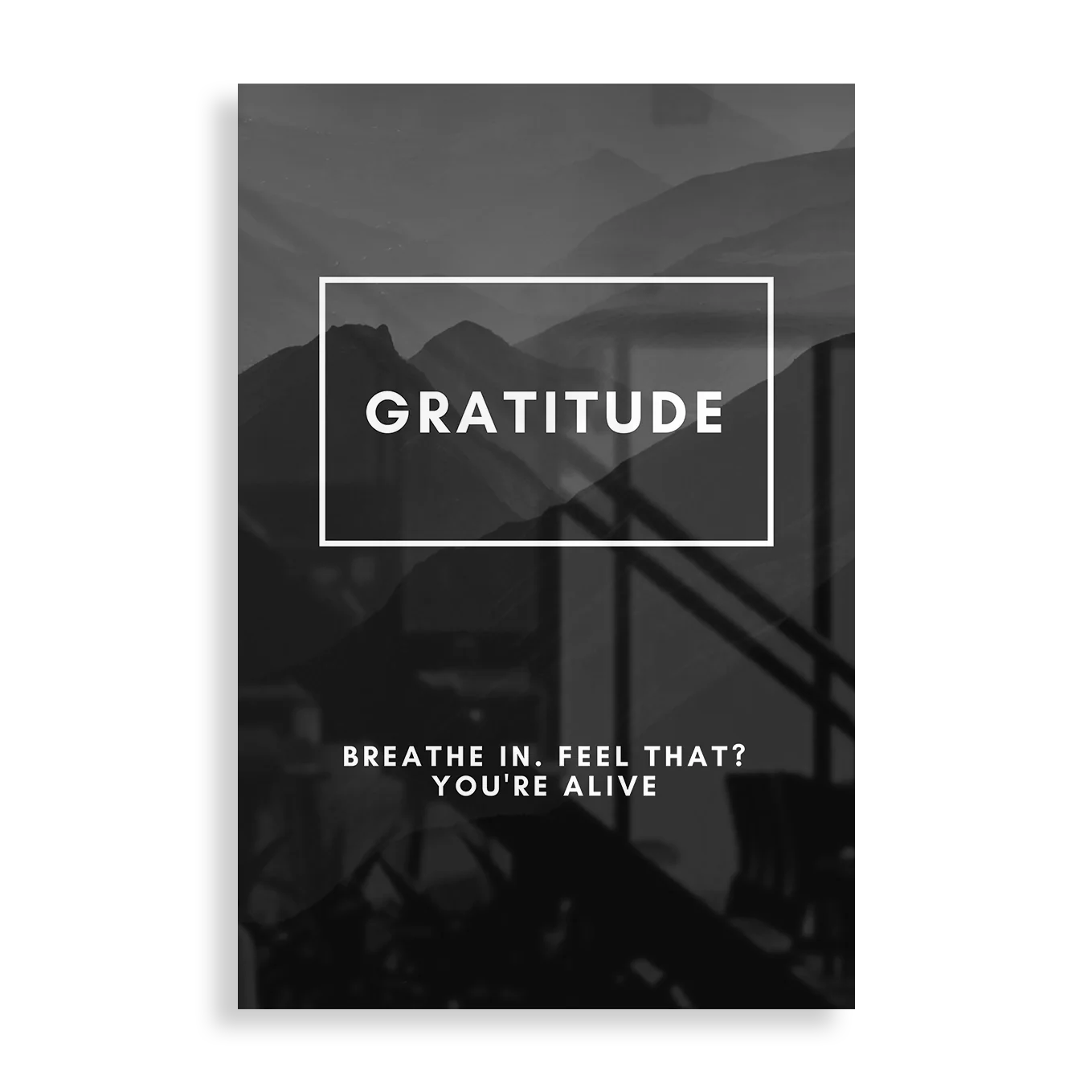 Gratitude plakat i metal