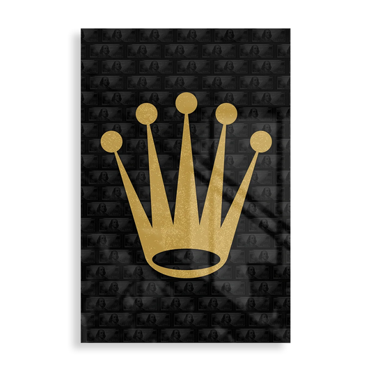 Rolex Crown plakat i metal