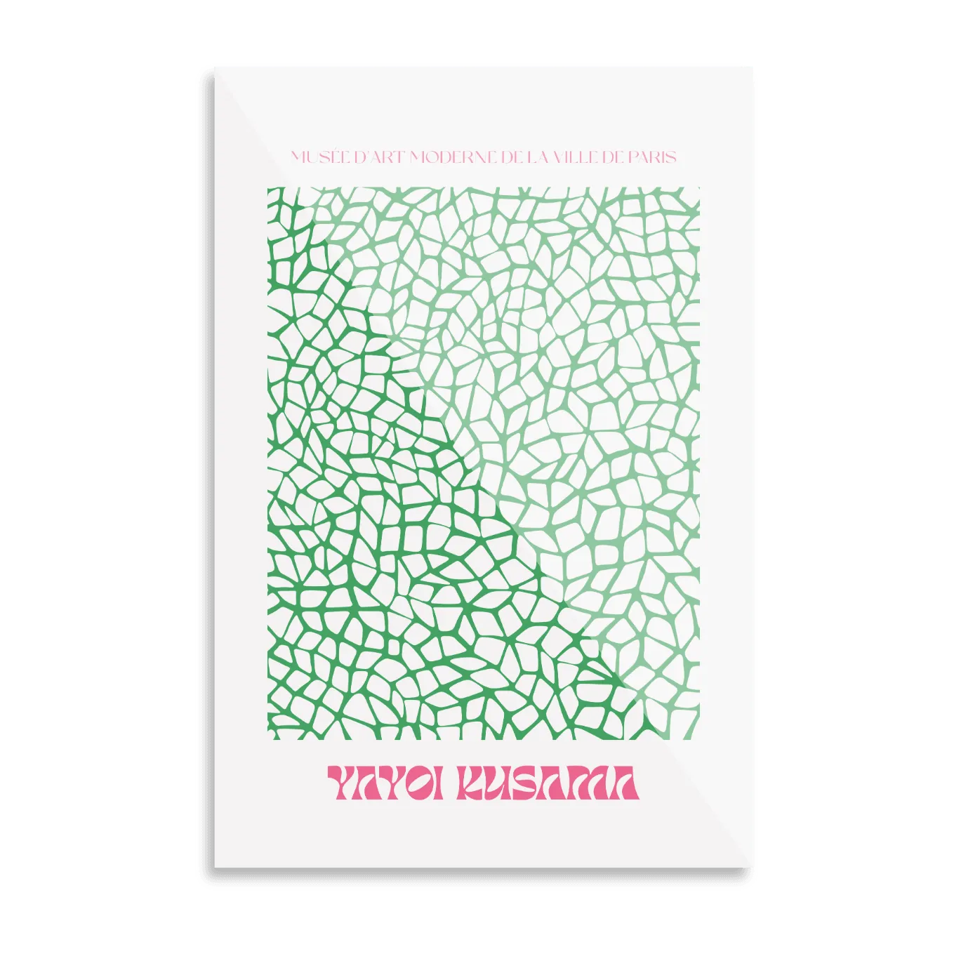 Metal Poster - Yayoi Kusama Green