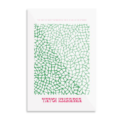 Metal Poster - Yayoi Kusama Green