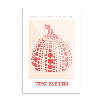 Metal Poster - Yayoi Kusama Pumpkin