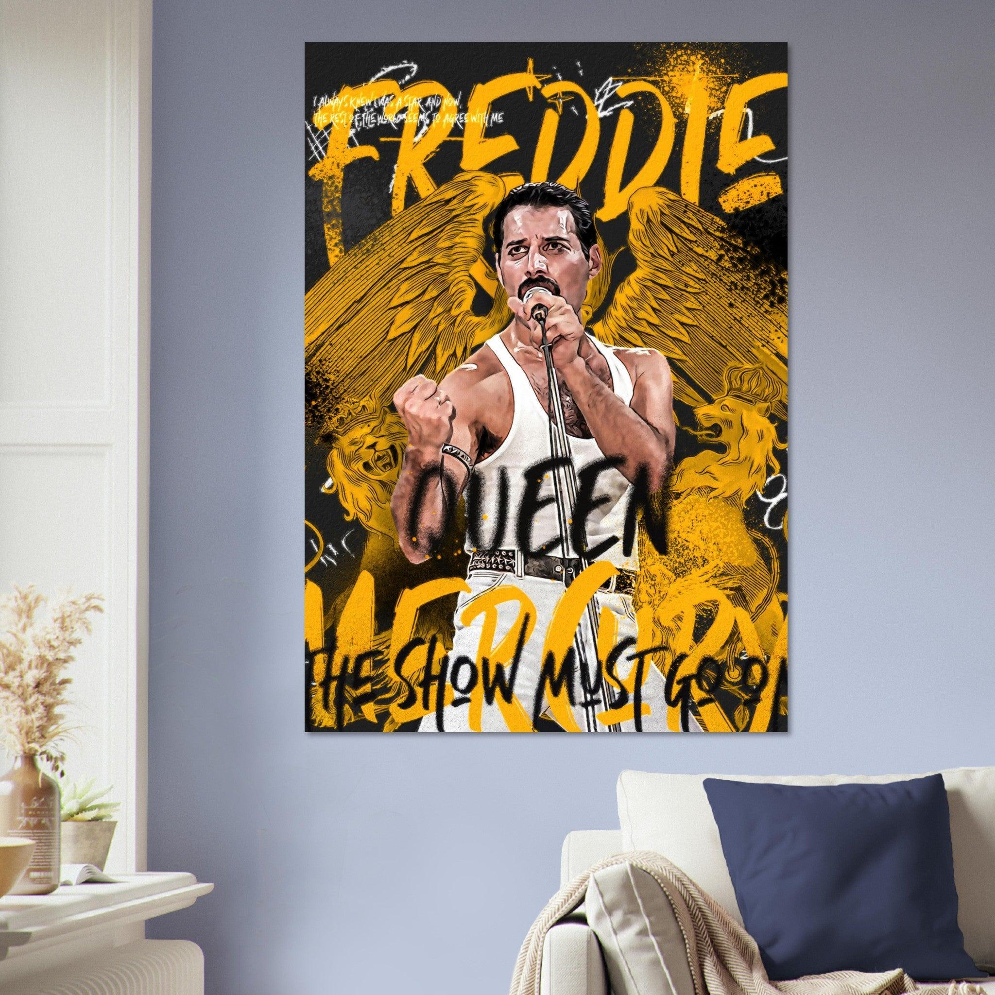Freddie Mercury "The show must go on" - METALPOSTER