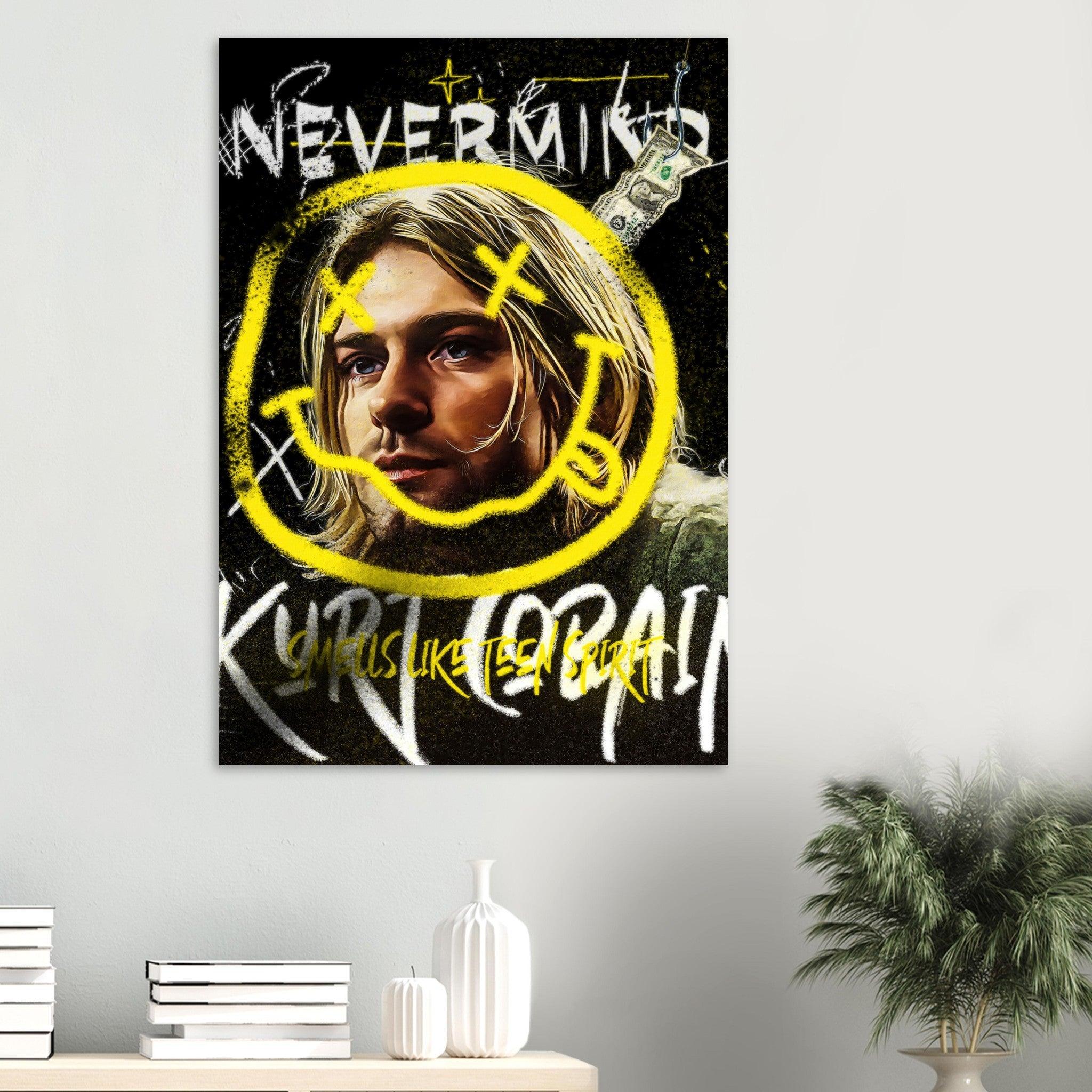 Kurt Cobain "Nevermind" - METALPOSTER