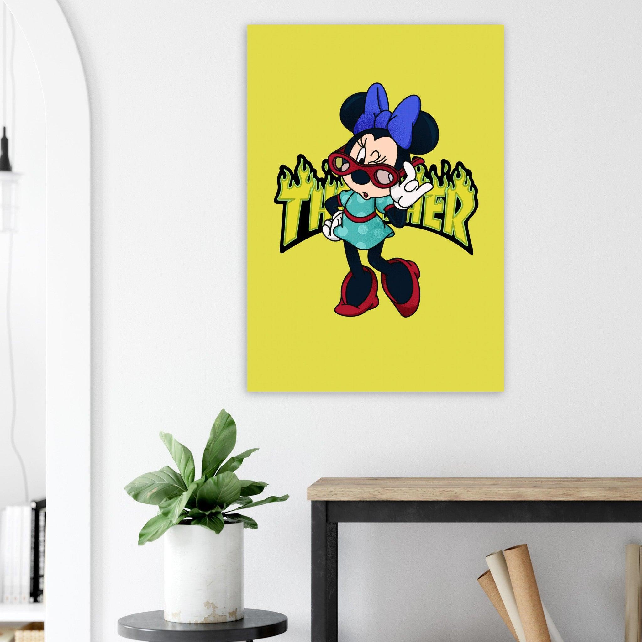 Minnie Mouse x Thrasher - METALPOSTER