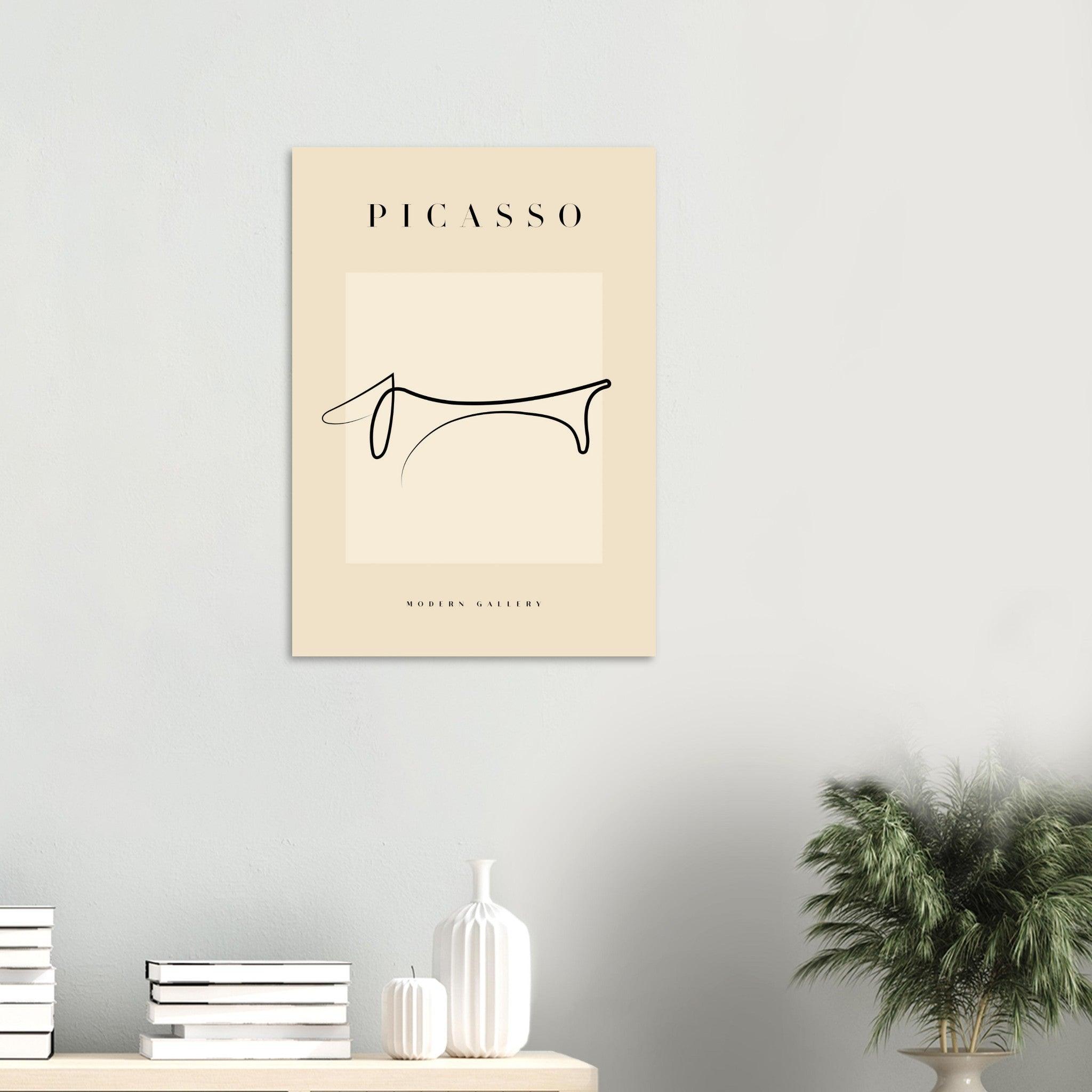 Picasso "Gravhund" - METALPOSTER