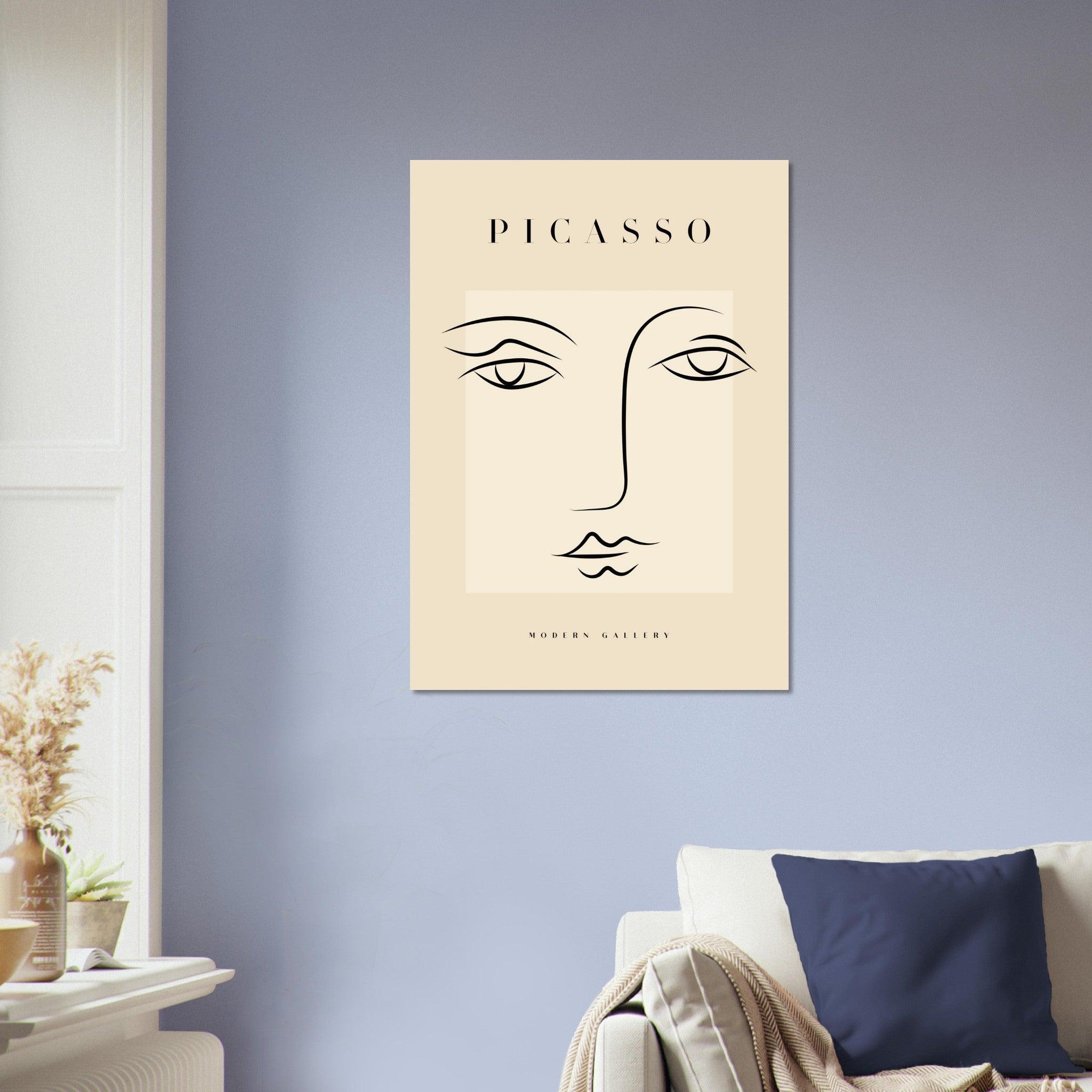 Picasso "Kvindeansigt" - METALPOSTER