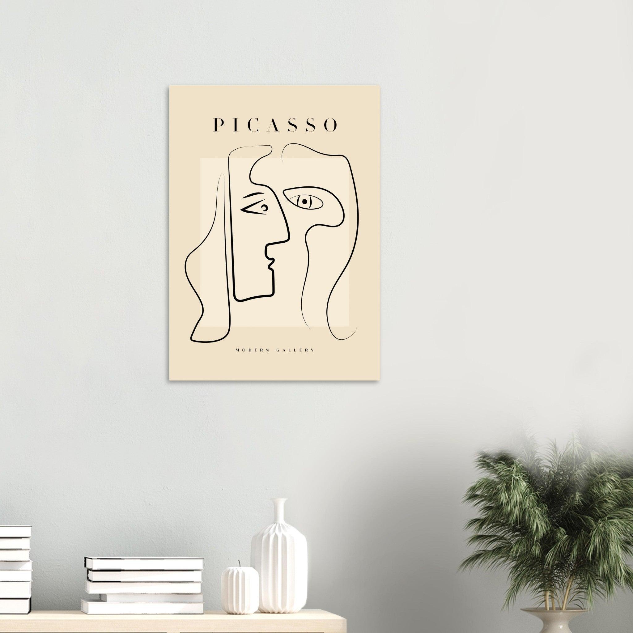 Picasso "Side profile" - METALPOSTER